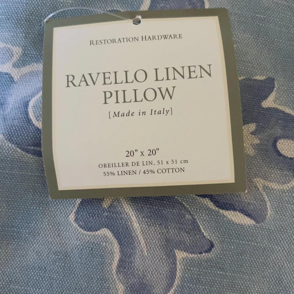 Restoration Hardware Linen Decorative Pillow Cover
